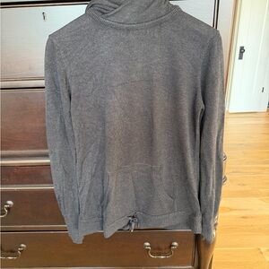 Lululemon Gray Hooded Sweater with Front Pocket